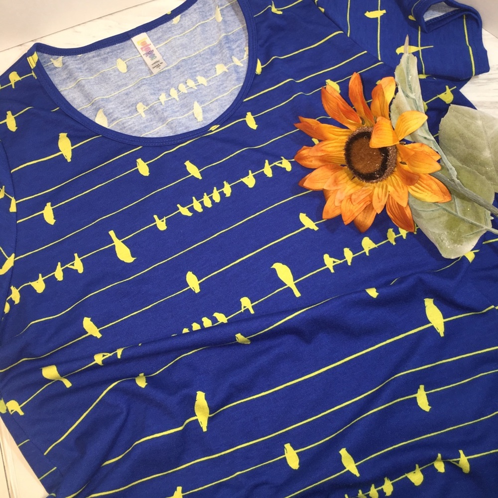 Bird on wire LulaRoe Classic tee L